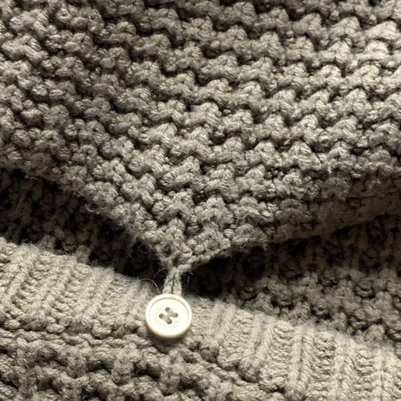 Michael Kors thick Cozy Chunky Knit Sweater Neck warmer green small pullover